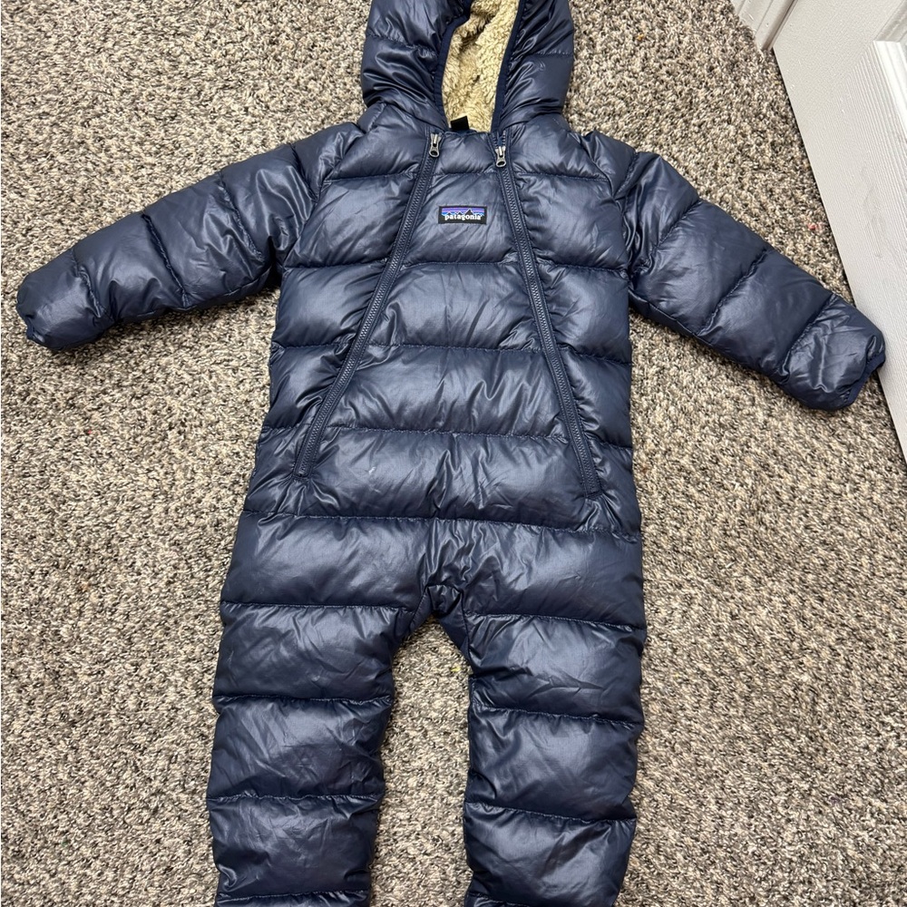 Patagonia Infant Snowsuit in Dark Blue